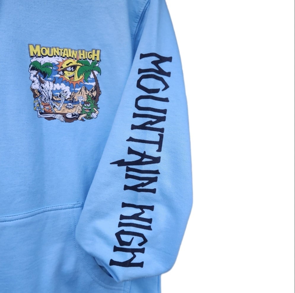 Image of CITY GOAT GRAPHIC HOODIE(Light Blue)