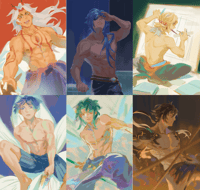 Image 2 of Shirtless Genshin Men Prints