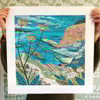 Image 2 of High Cliff Maenporth Large Print