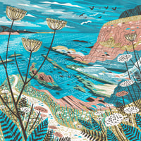 Image 3 of High Cliff Maenporth Large Print