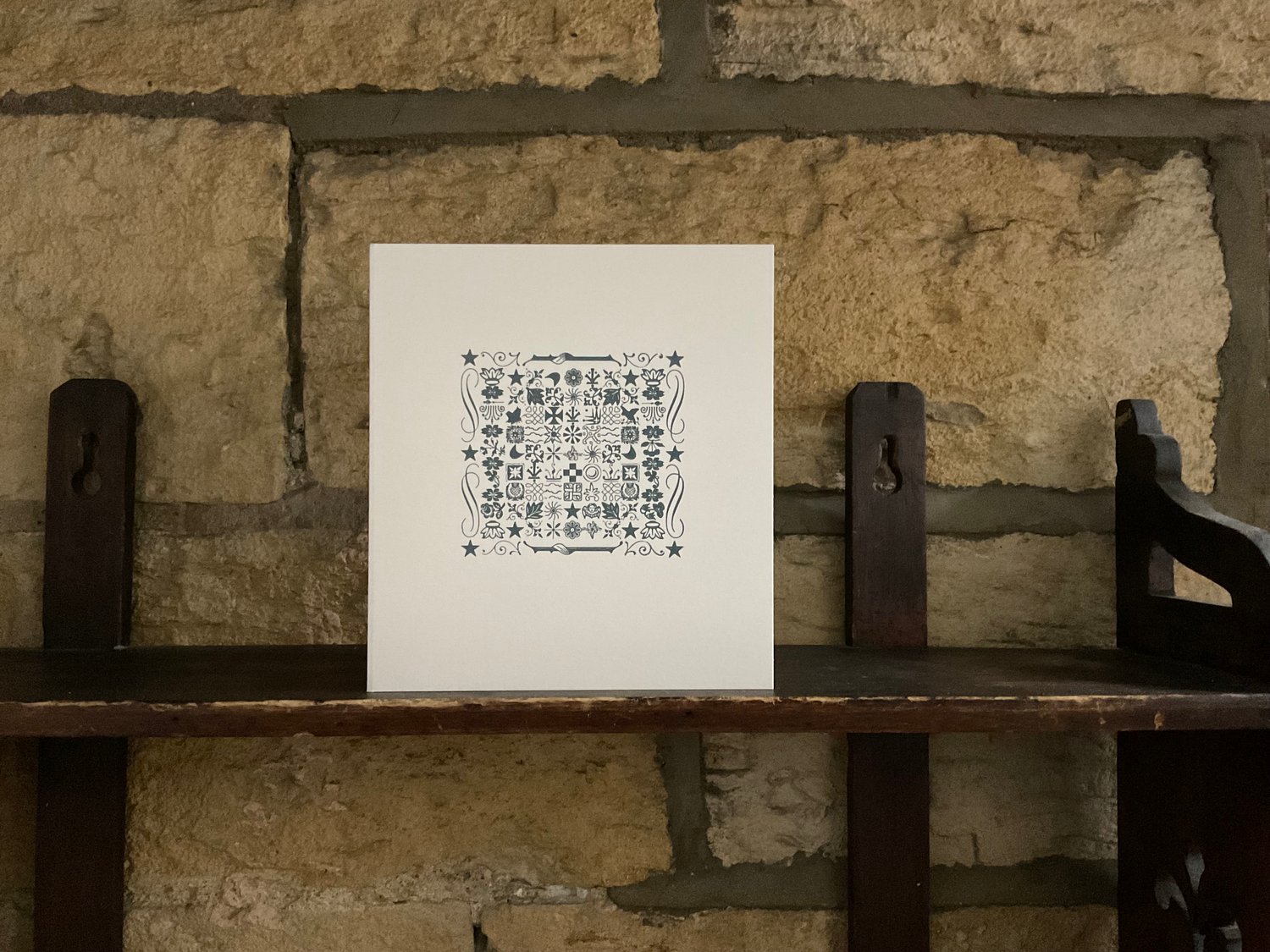 Image of LETTERPRESS ~ TAPESTRY GREETINGS CARD