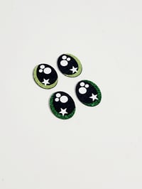 Green glitter eyes(another perfect pair for baby tree man)