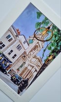 Original print of View from All Bar One in Oxford 
