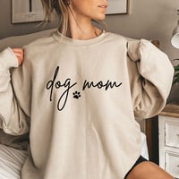Image 1 of Dog Mom Crewneck Sweatshirt