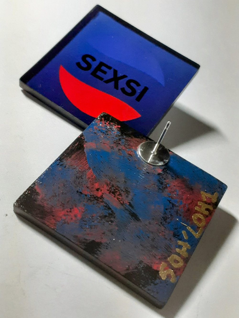 Image of Sexsi, Sublimation, Acrylic, Studs earrings