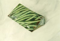 Image 1 of Climbing Beans Seed Packet, original oil painting