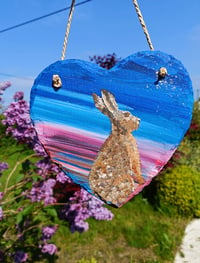 Image 3 of Hare slate heart