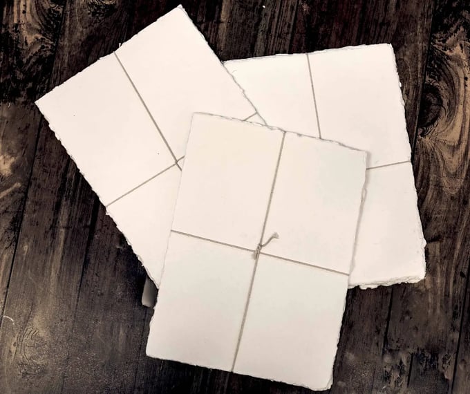 Image of Handmade Paper Sheets - 8.5 x 11 (Pack of 10)