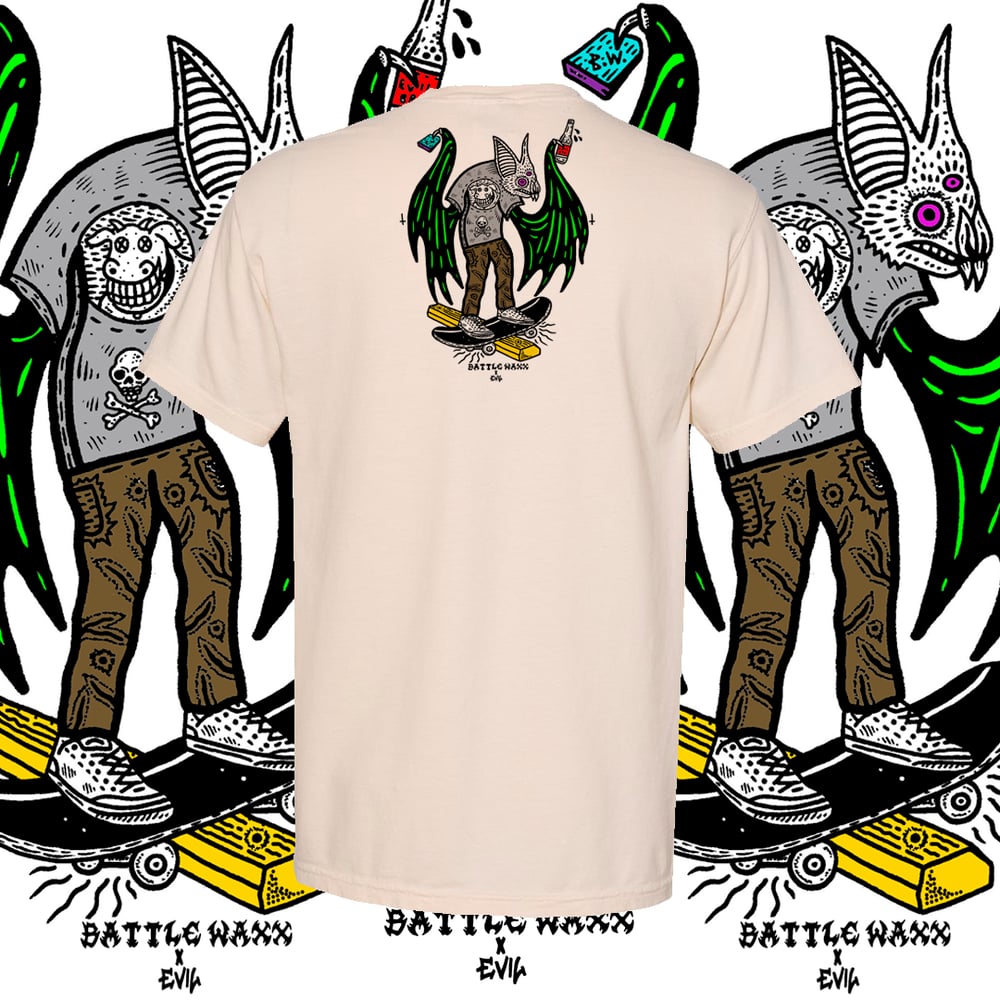 Image of BATTLE WAXX x EVIL POCKET TEE 