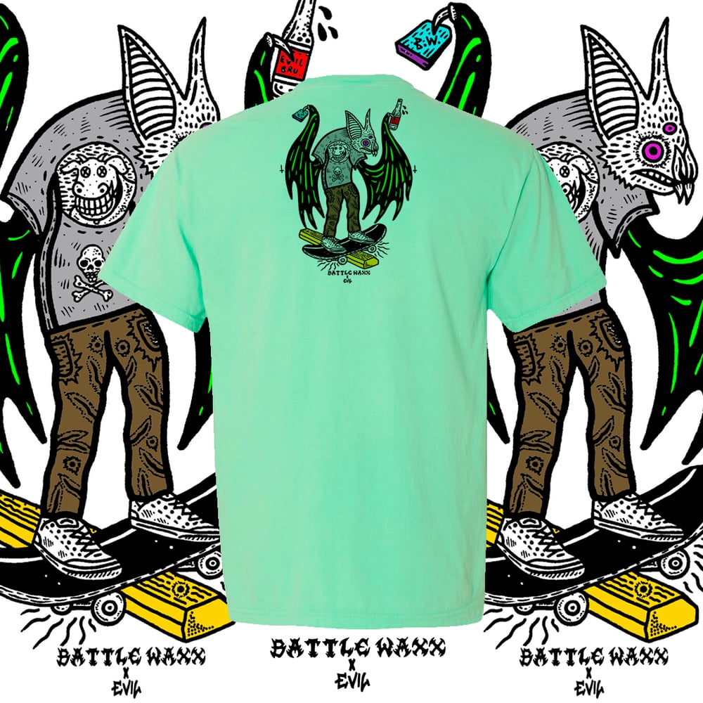 Image of BATTLE WAXX x EVIL POCKET TEE 