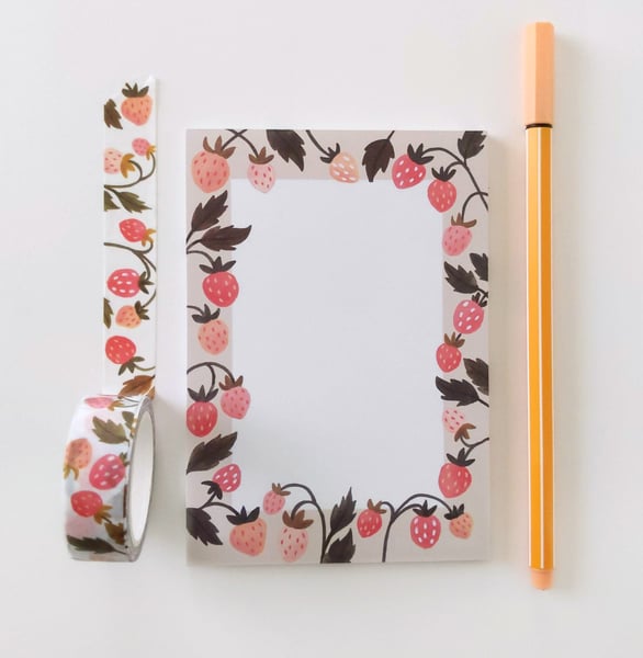 Image of Strawberry Garden Notepad