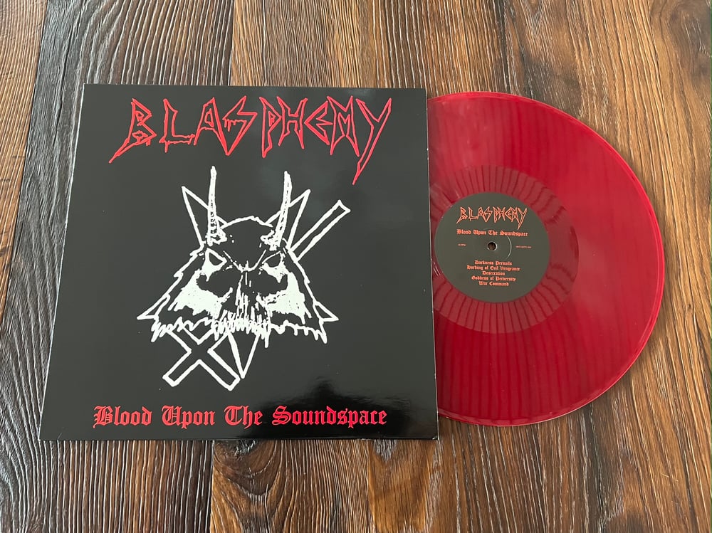 Blasphemy - blood upon the soundspace red Vinyl