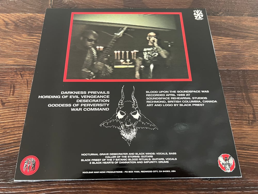 Blasphemy - blood upon the soundspace red Vinyl