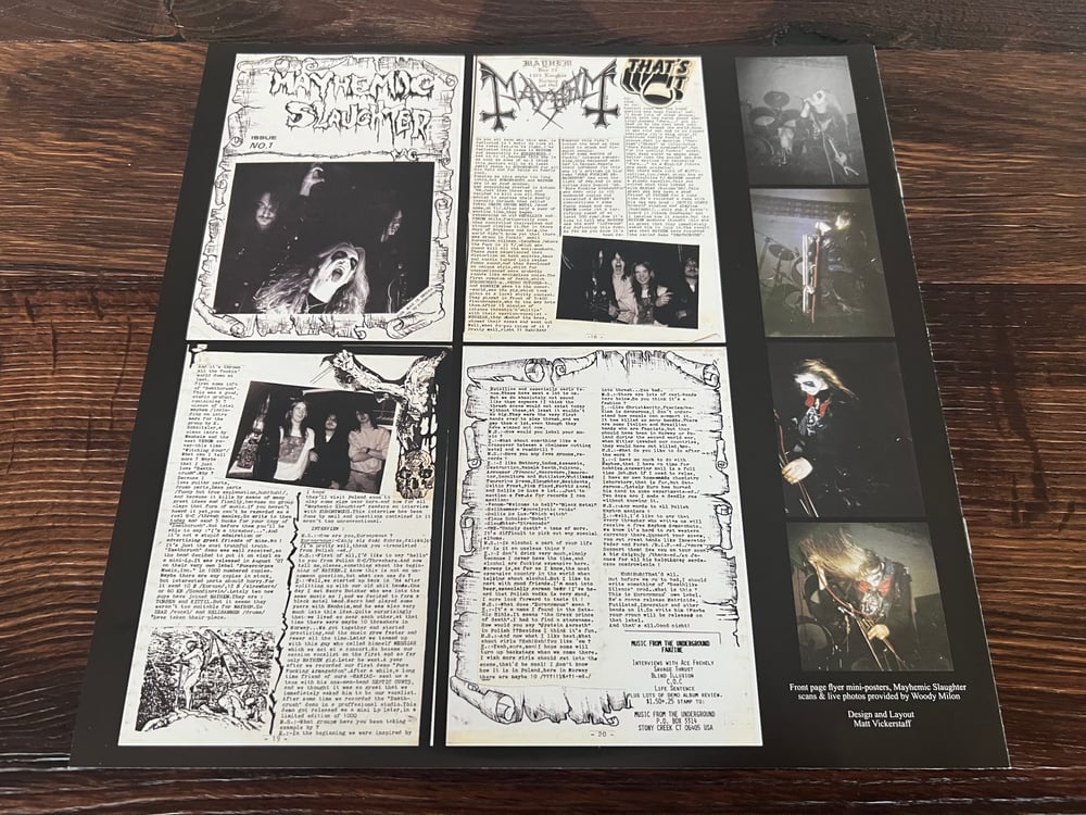 Mayhem - Live in Zeitz Gold Vinyl "1000 Copies" Rare!