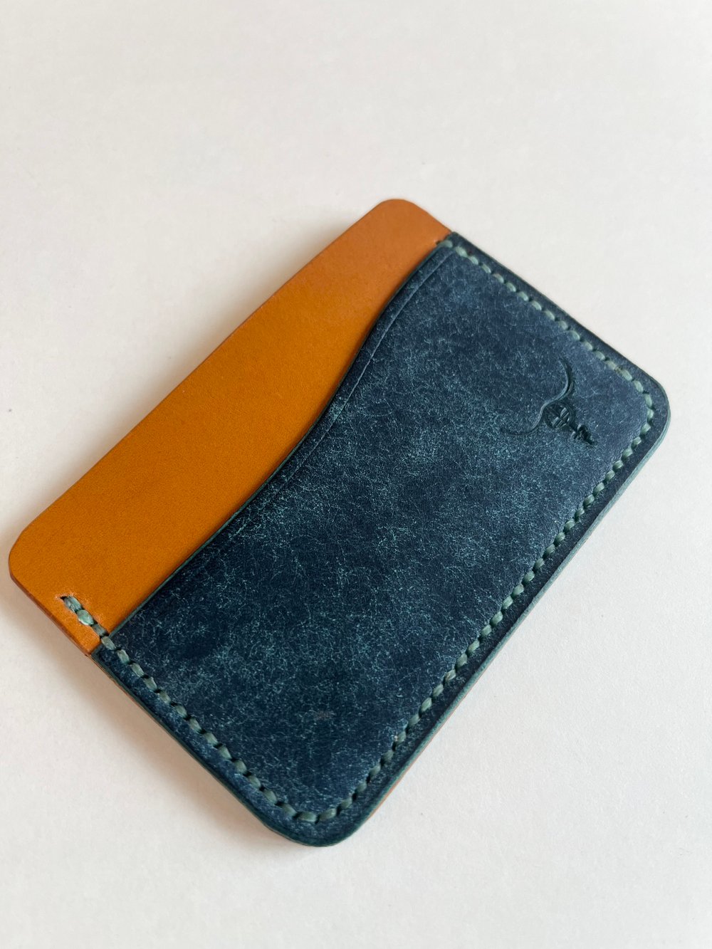 Image of Sapphire/Tan Horizontal Cardholder 