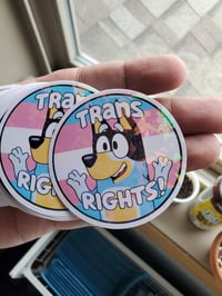 Trans Rights Dog Sticker