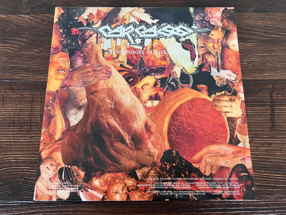 Carcass - Symphonies Of Sickness FDR Remaster Earache Vinyl