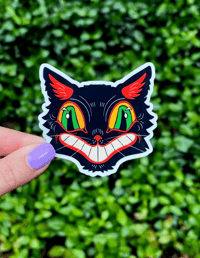 Vintage Inspired Halloween Black Cat