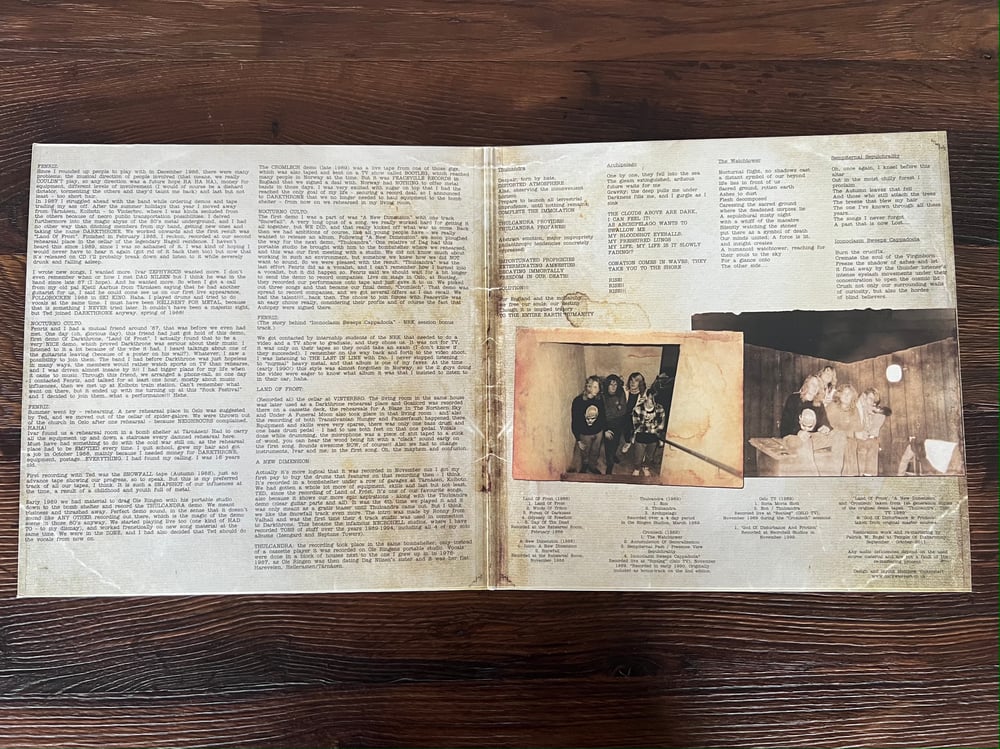 Darkthrone - Sempiternal Past "The Darkthrone Demos" Vinyl