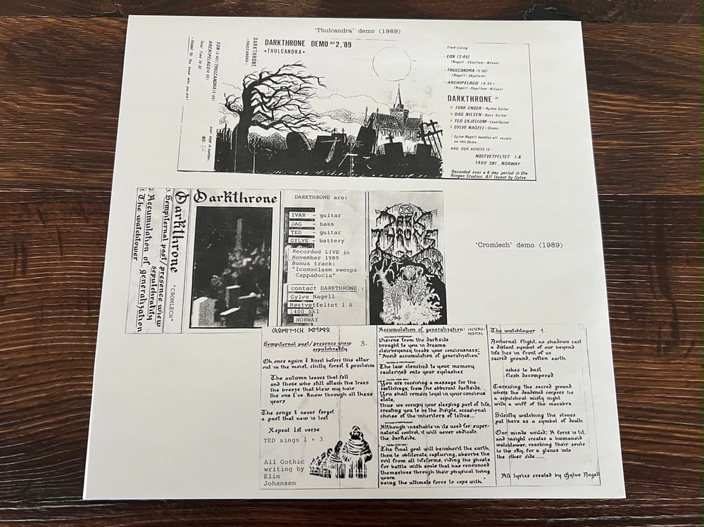 Darkthrone - Sempiternal Past "The Darkthrone Demos" Vinyl