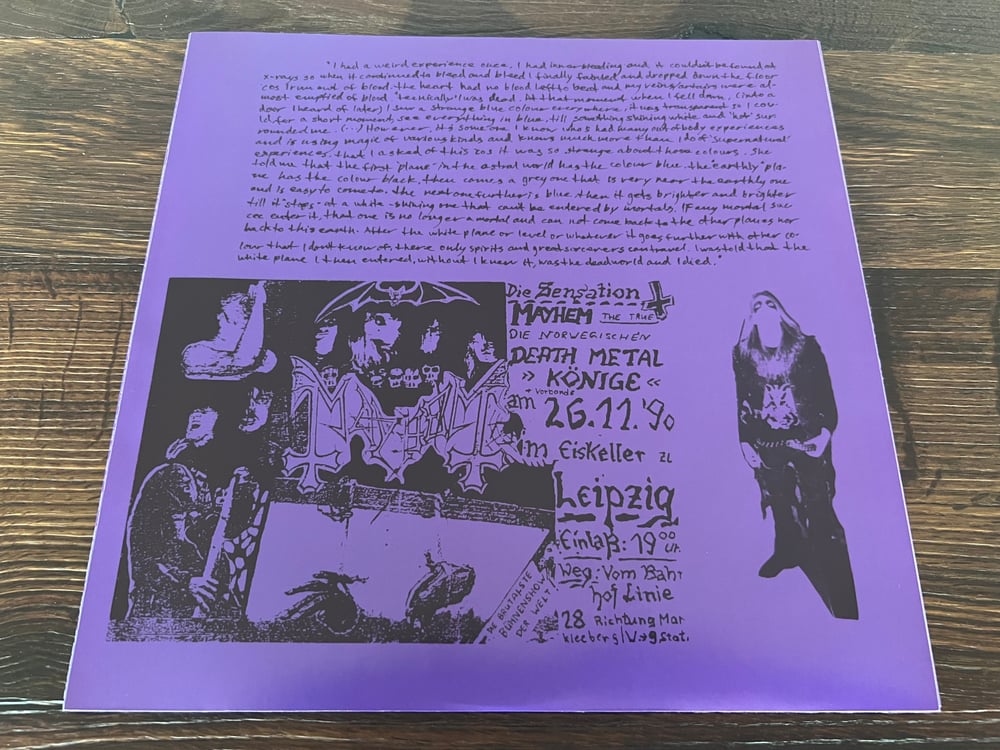 Mayhem - Live In Leipzig Vinyl 2015 Reissue