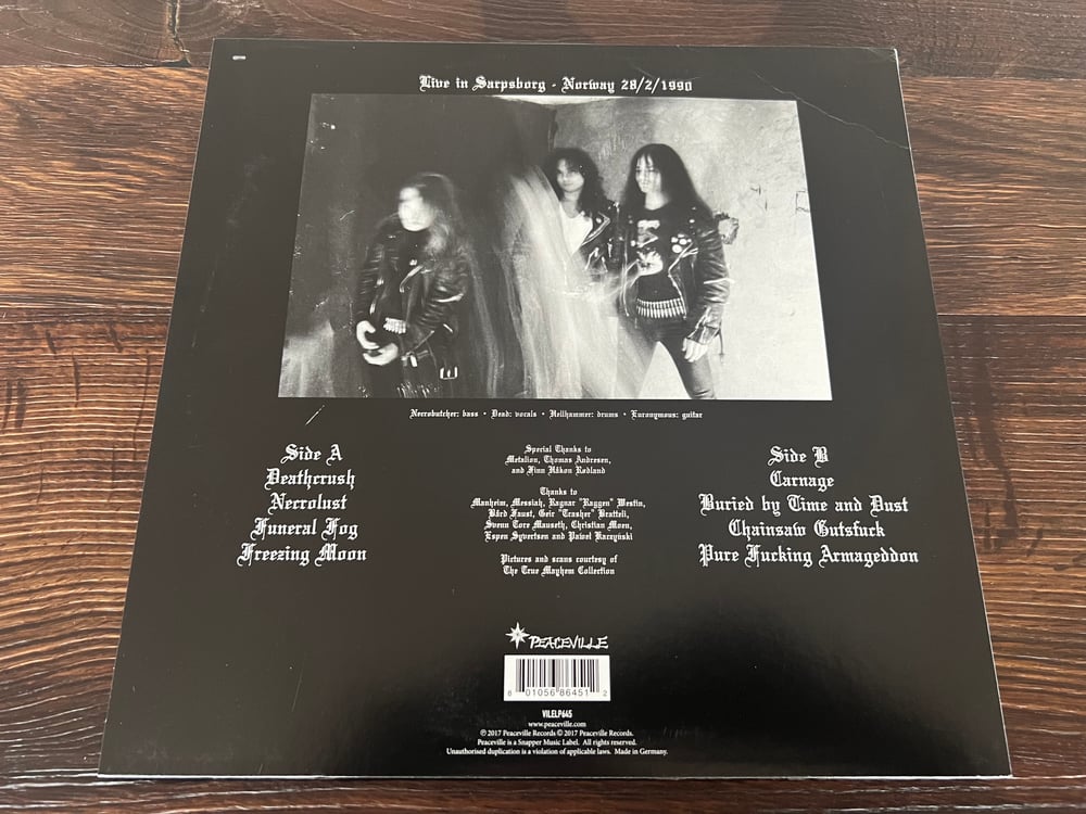 Mayhem - Live In Sarpsborg Vinyl