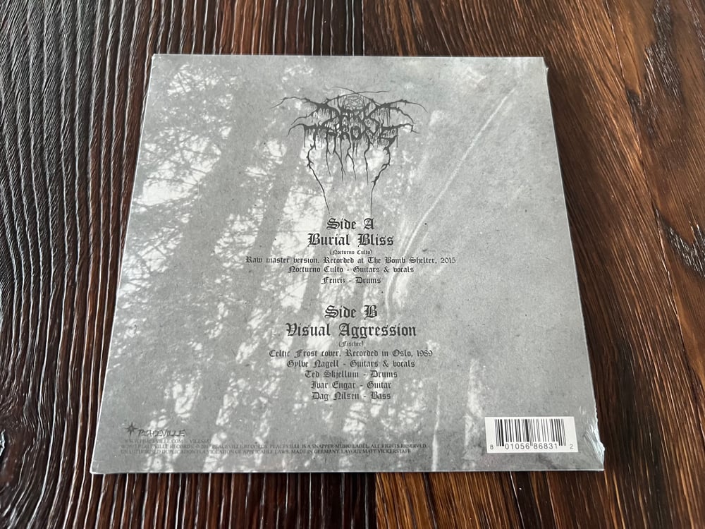 Darkthrone - Burial Bliss / Visual Aggression 7" Single SEALED