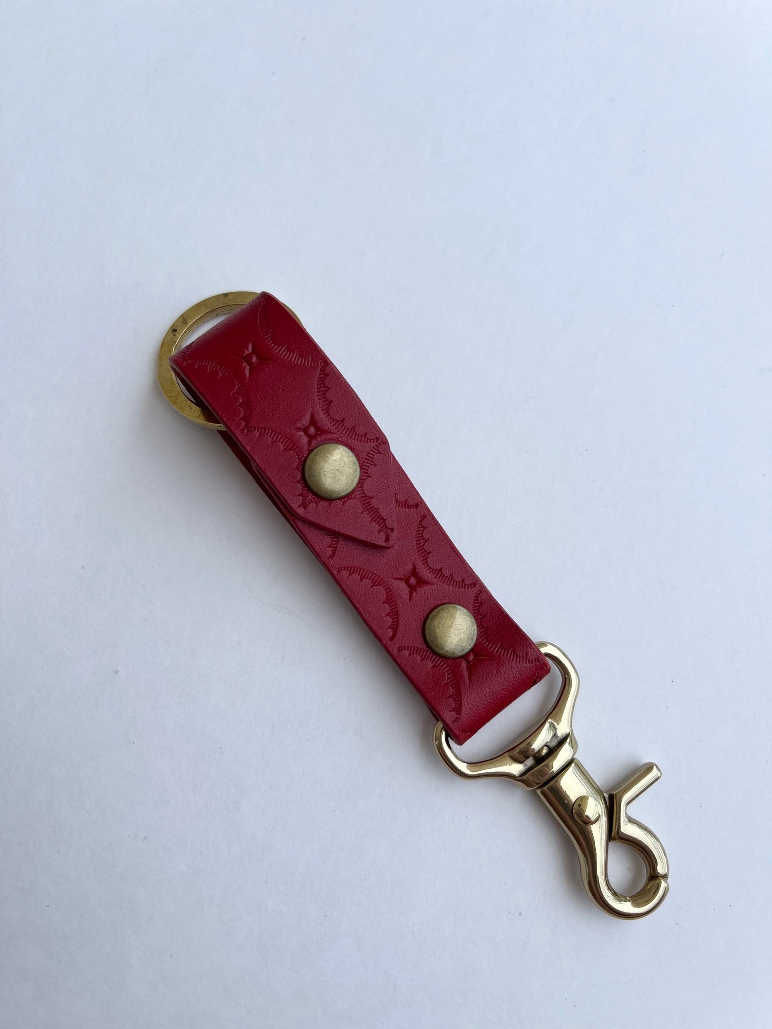 Image of Red Buttero Long Keychain 