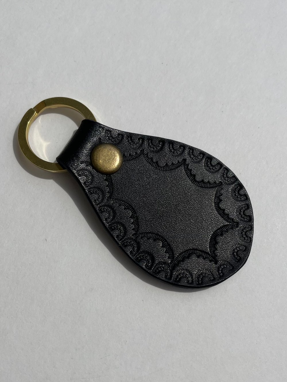Image of Black Buttero Stamped Keychain 