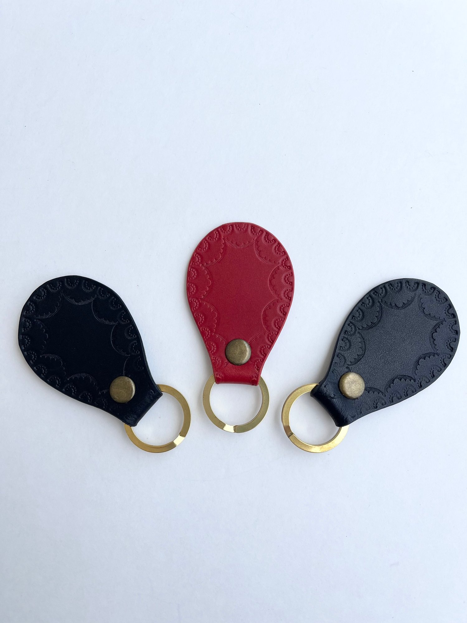 Image of Black Buttero Stamped Keychain 