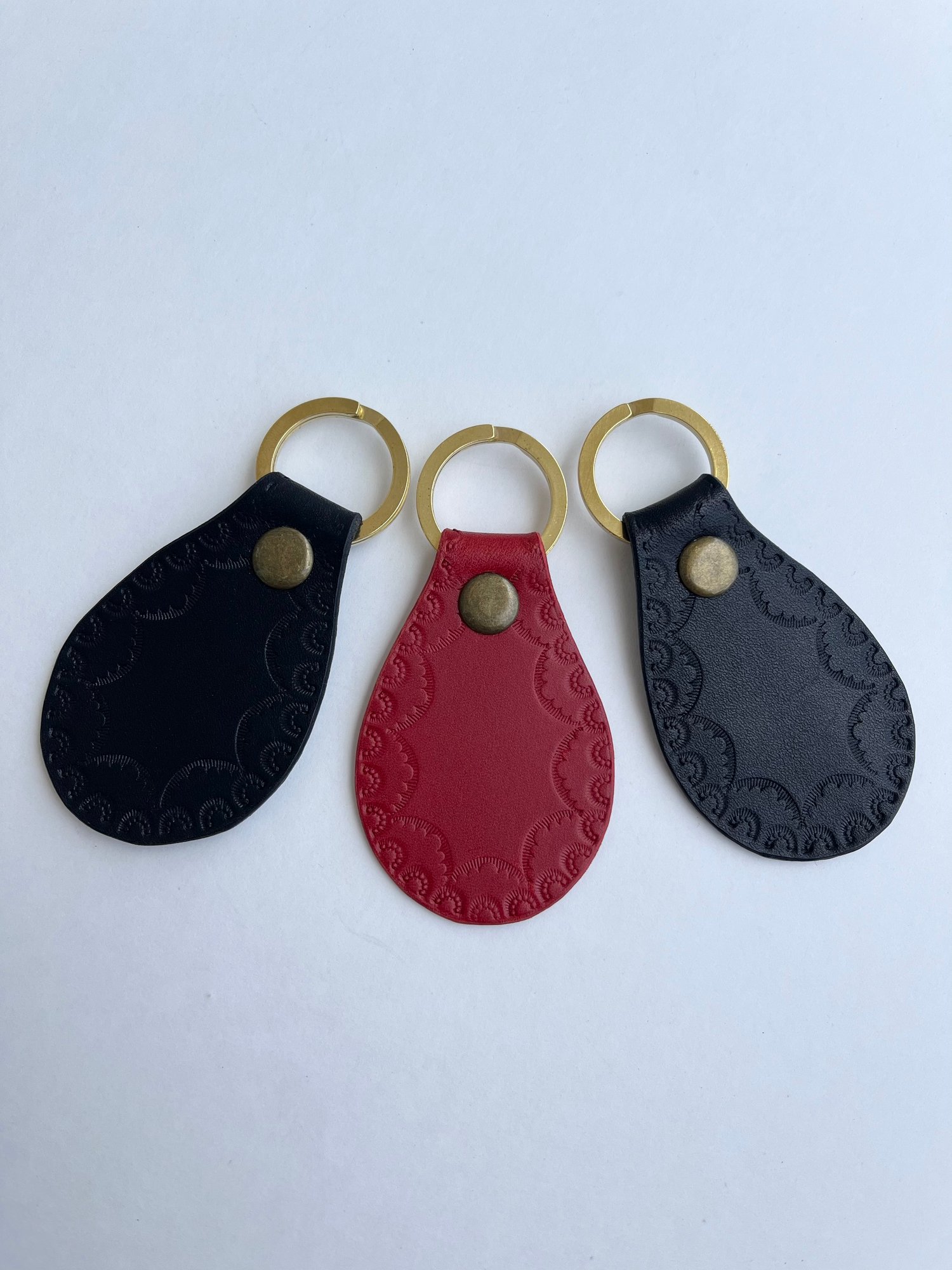 Image of Black Buttero Stamped Keychain 