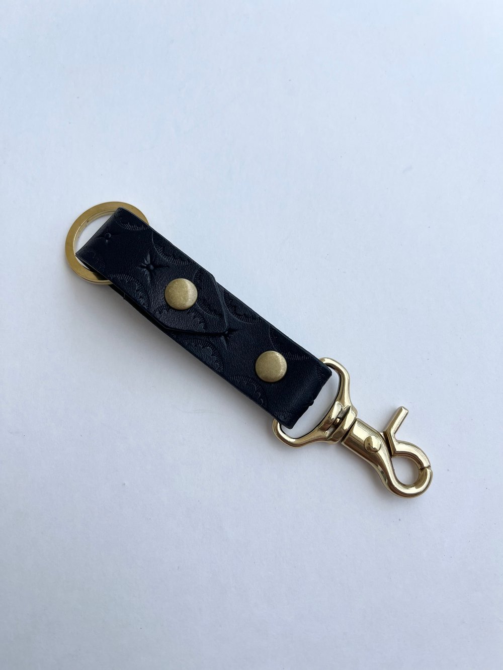 Image of Black Buttero Long Keychain 