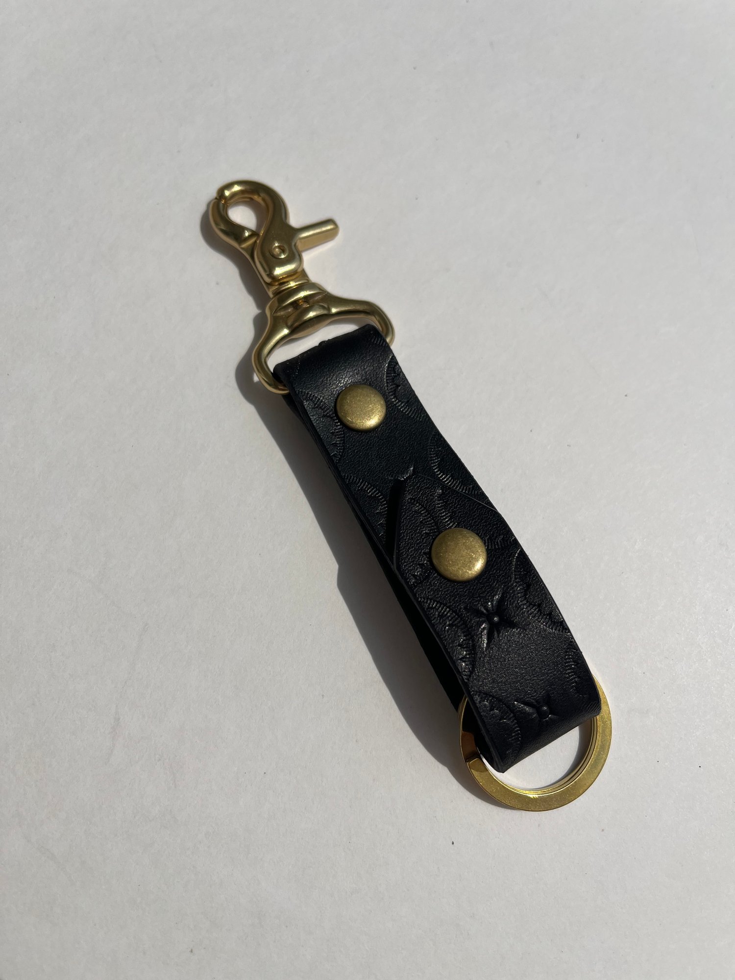 Image of Black Buttero Long Keychain 