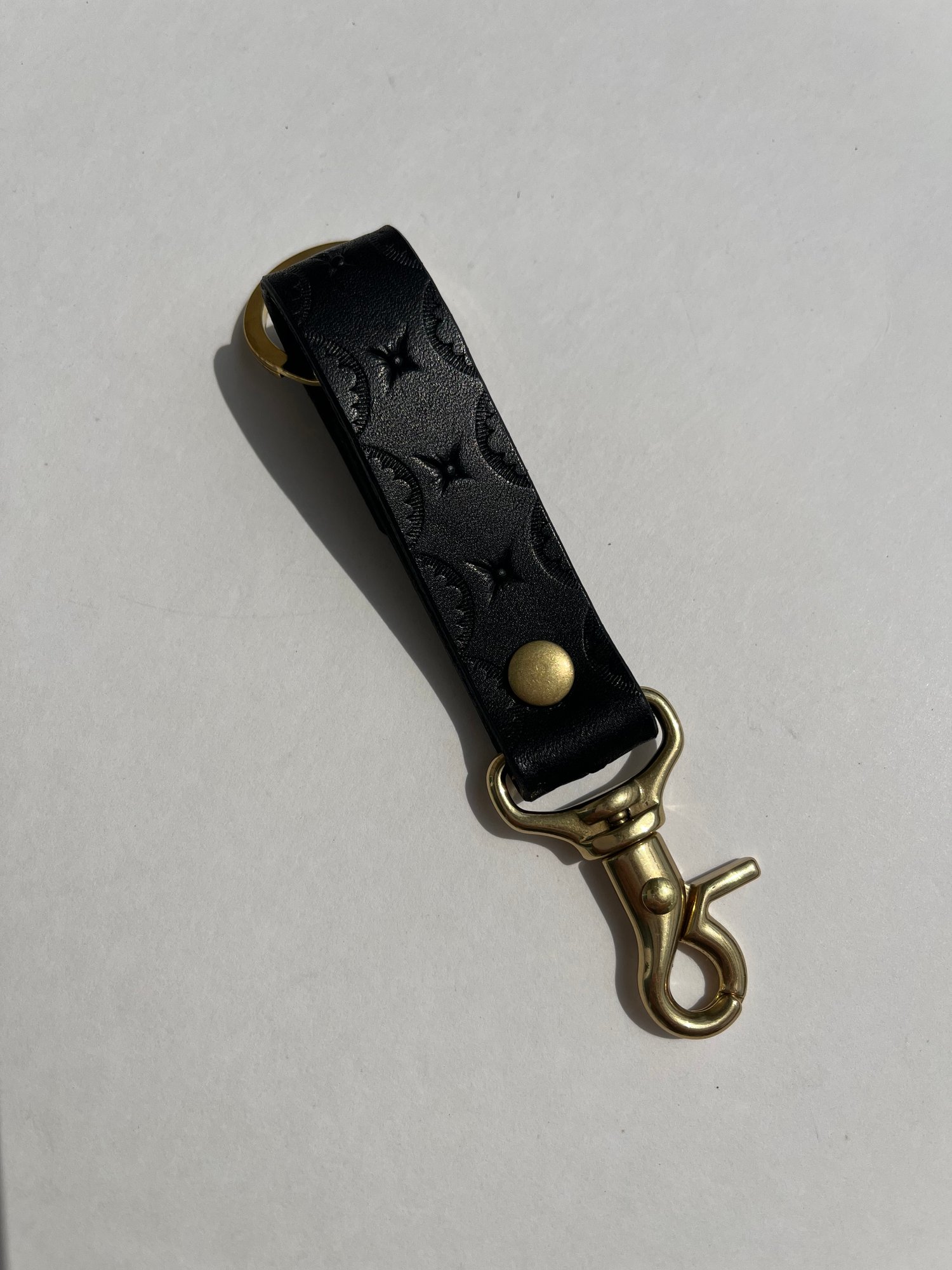 Image of Black Buttero Long Keychain 