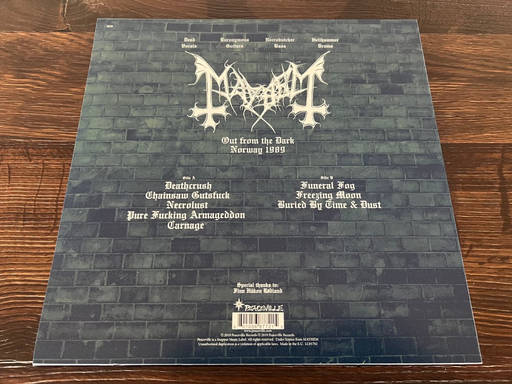 Mayhem - Out from the dark Vinyl 2019