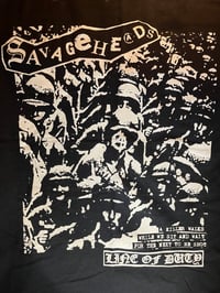 Image 3 of SAVAGEHEADS “SERVICE TO YOUR COUNTRY” US TOUR SHIRT