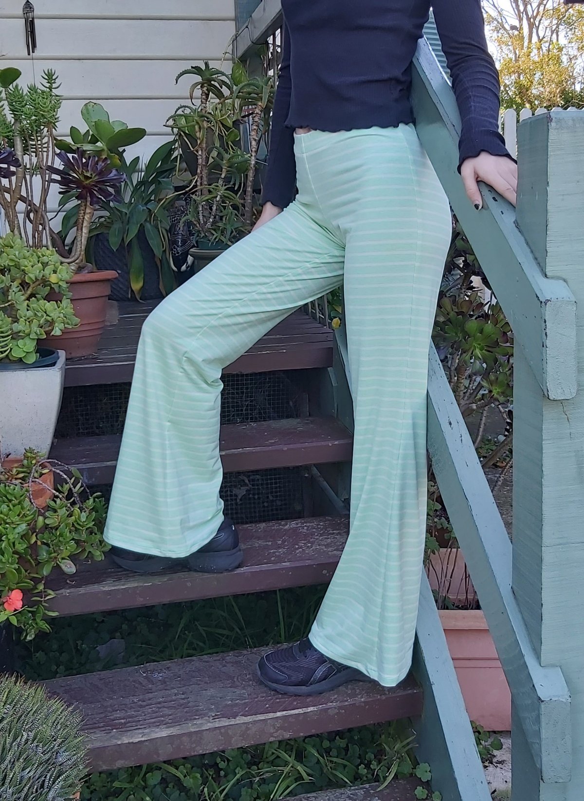 Image of NEW!!! Mint/cream stripe KAT pants