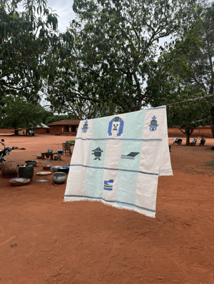 Handmade Tablecloth / Coverbed from Benin's Abomey - OS