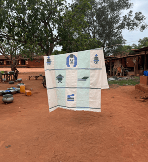 Handmade Tablecloth / Coverbed from Benin's Abomey - OS