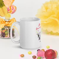 Image 2 of Be Savage Unicorn White glossy mug