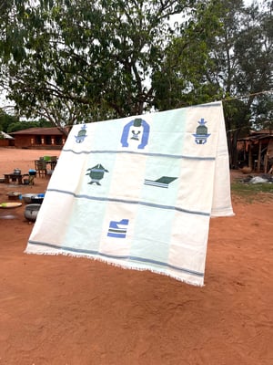 Handmade Tablecloth / Coverbed from Benin's Abomey - OS