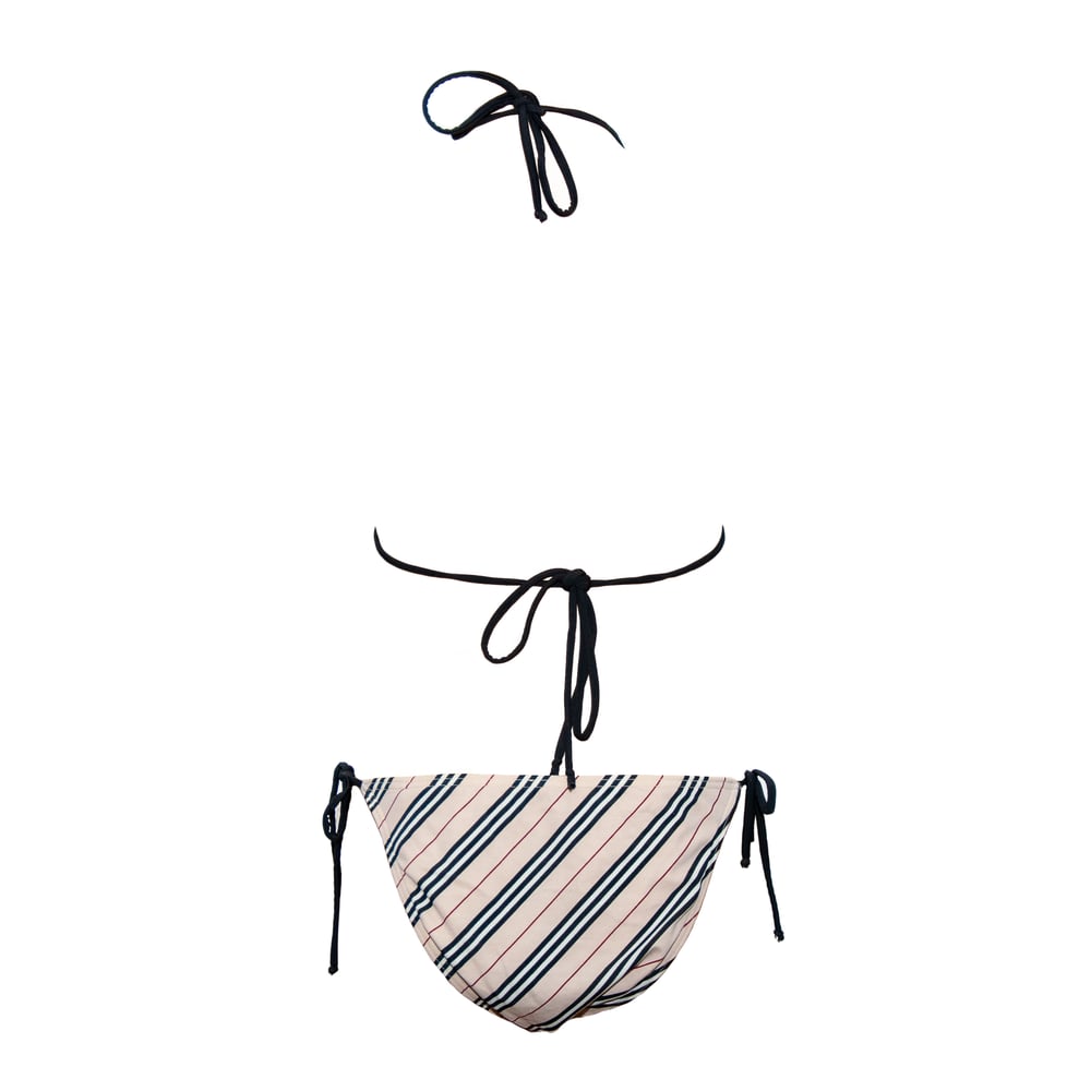 Image of Burberry London Nova Check Stripe Bikini