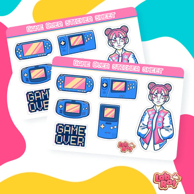 Image of Game Over - Sticker Sheet