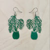 Monstera Earrings