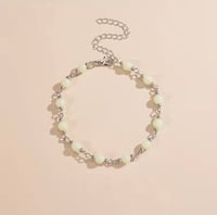 Image 2 of Luminous Bead Anklet Glow In The Dark 