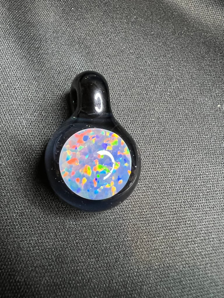 Giant Opal Coin Pendant Image 2