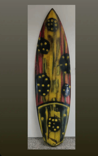 Surf Board Art "Life and Growth"  Local Pick Up Only