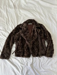 Image 1 of 00s Brown fluffy jacket // M