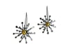 Black Flower earrings 