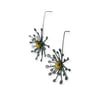 Black Flower earrings 